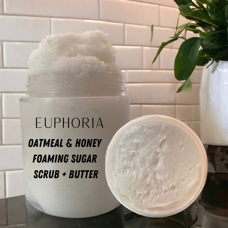 Euphoria Foaming Sugar Scrub + Butter