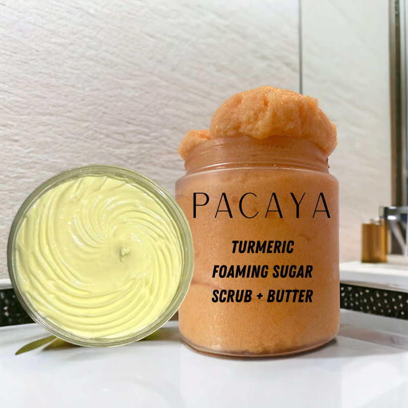 Pacaya Turmeric Foaming Sugar Scrub + Butter