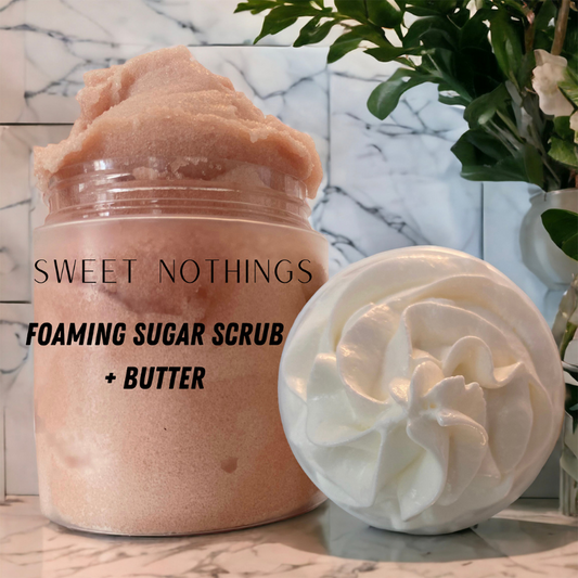 Sweet Nothings Foaming Sugar Scrub + Butter