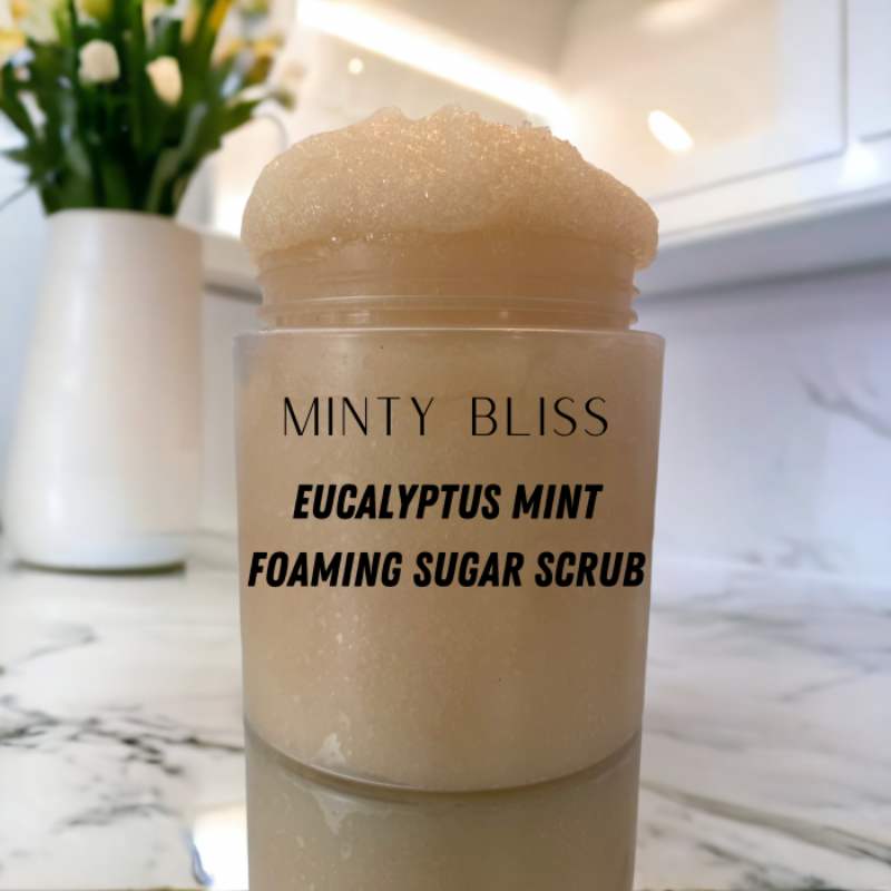 Minty Bliss Eucalyptus Mint Foaming Sugar Scrub