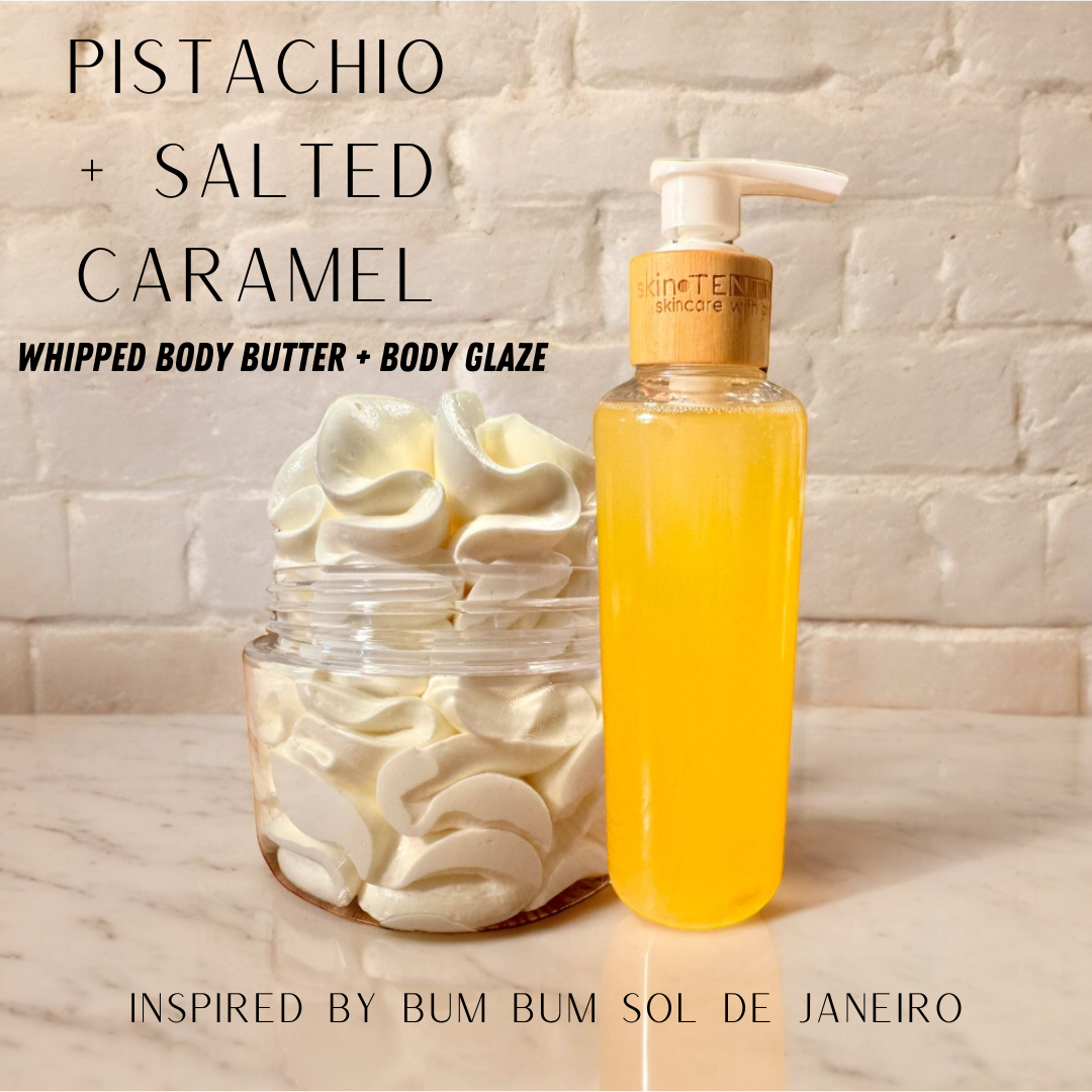 Pistachio + Salted Caramel Body Butter & Body Glaze